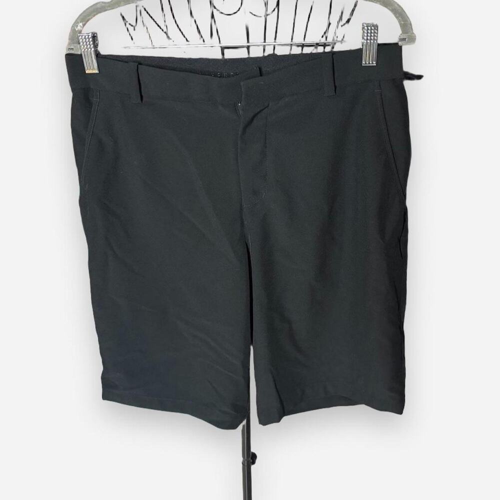 Nike Golf Mens Dri-FIT Black Flat Front Shorts Size 31 Medium